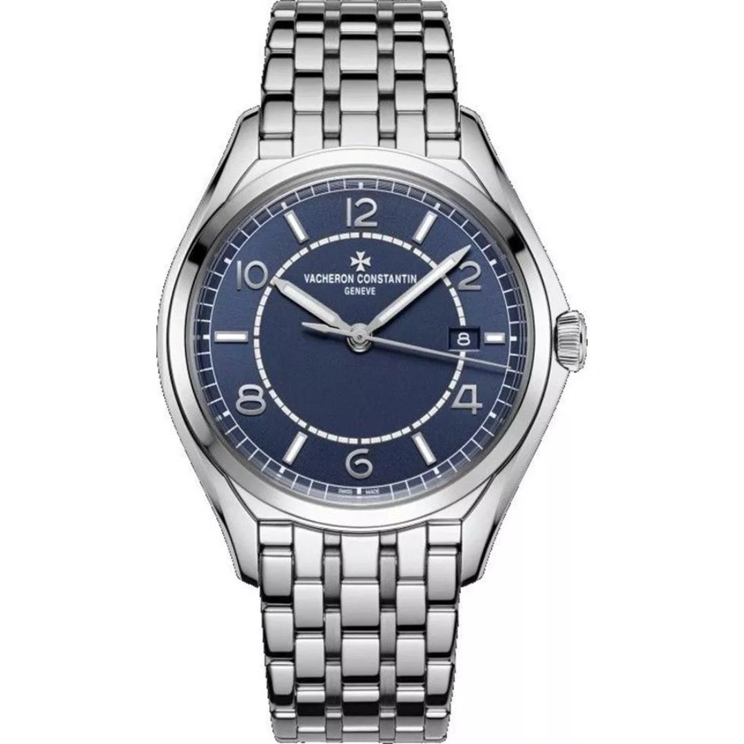 4600e-110a-b487_1 Vacheron Constantin FiftySix 4600E/110A-B487 Stainless Steel Blue Dial - Image 1